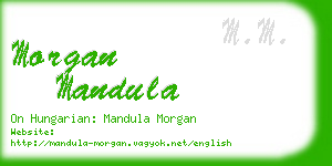 morgan mandula business card